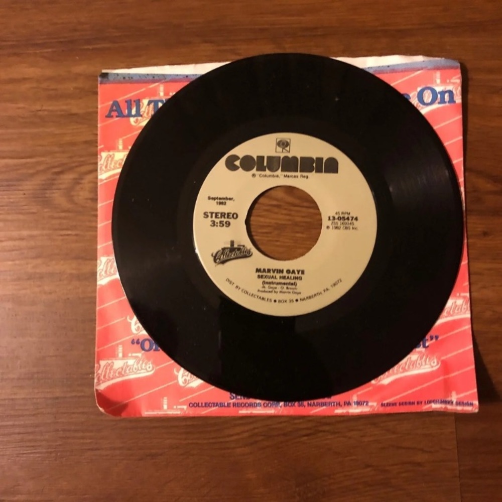 Marvin Gaye-Sexual Healing 45 Vinyl - Picture 2 of 2